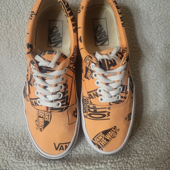 Vans OTW Logo Tangerine Lace-Up Sneakers - Size 8 (W), 6.5 (M) - Picture 2 of 9